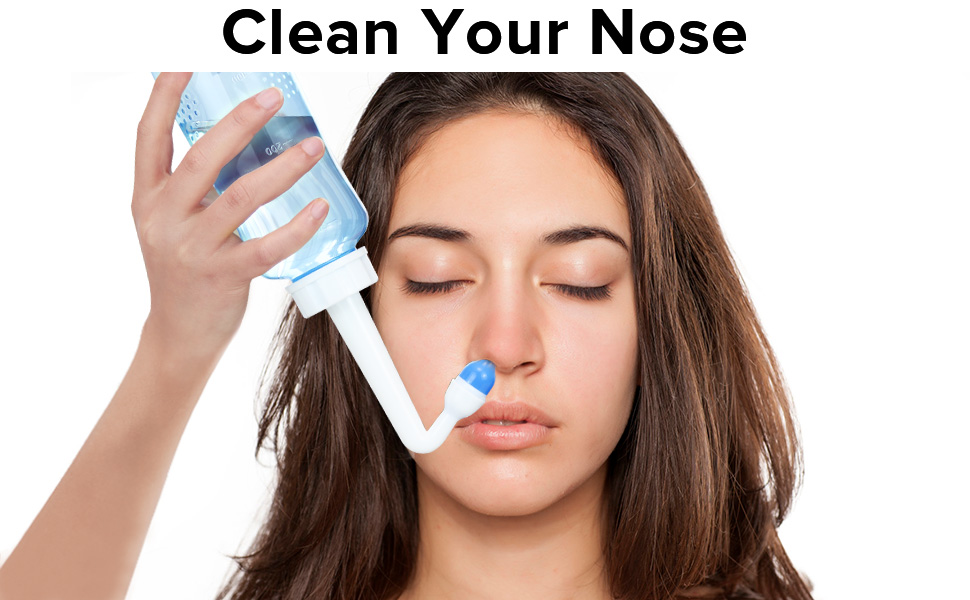 Neti Pot Sinus Rinse Bottle,300ml Nasal Wash Bottle Nasal Irrigation