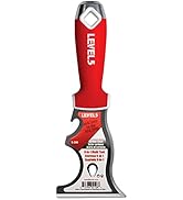 9-In-1 Painter’s Tool - LEVEL5 | Multi-Use Knife, Hardened Carbon Steel | Metal Hammer End | Pro-...