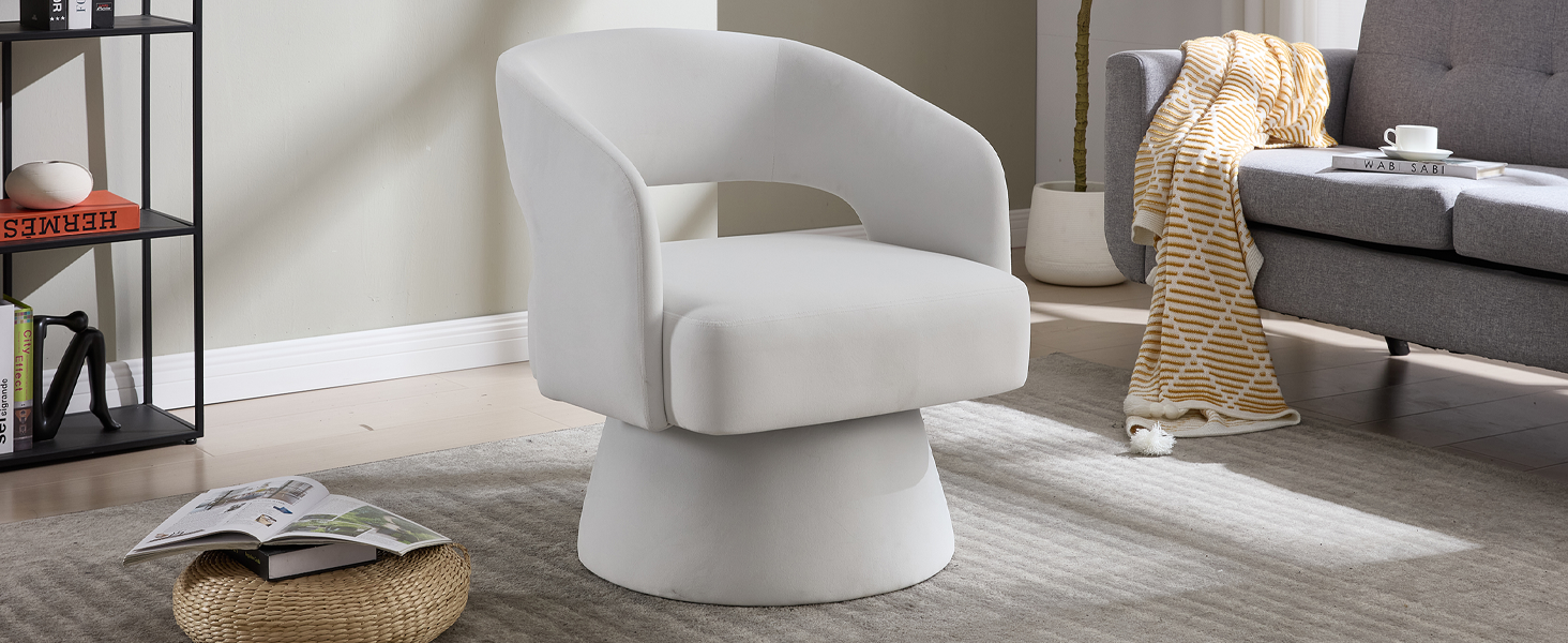 Swivel Barrel Chair