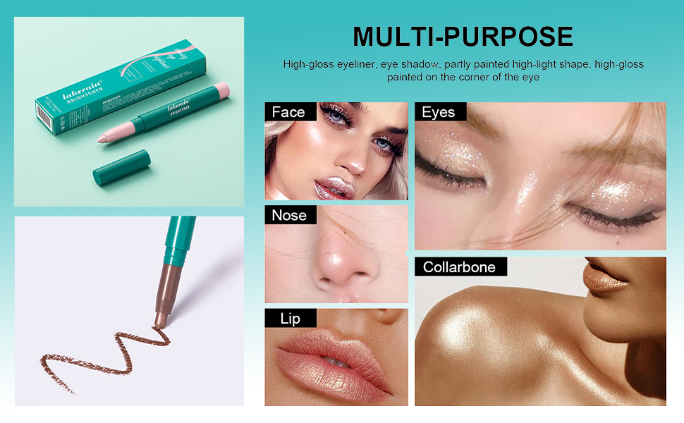 3Pcs Eyeshadow Stick,Professional Makeup Eyeshadow Pencil