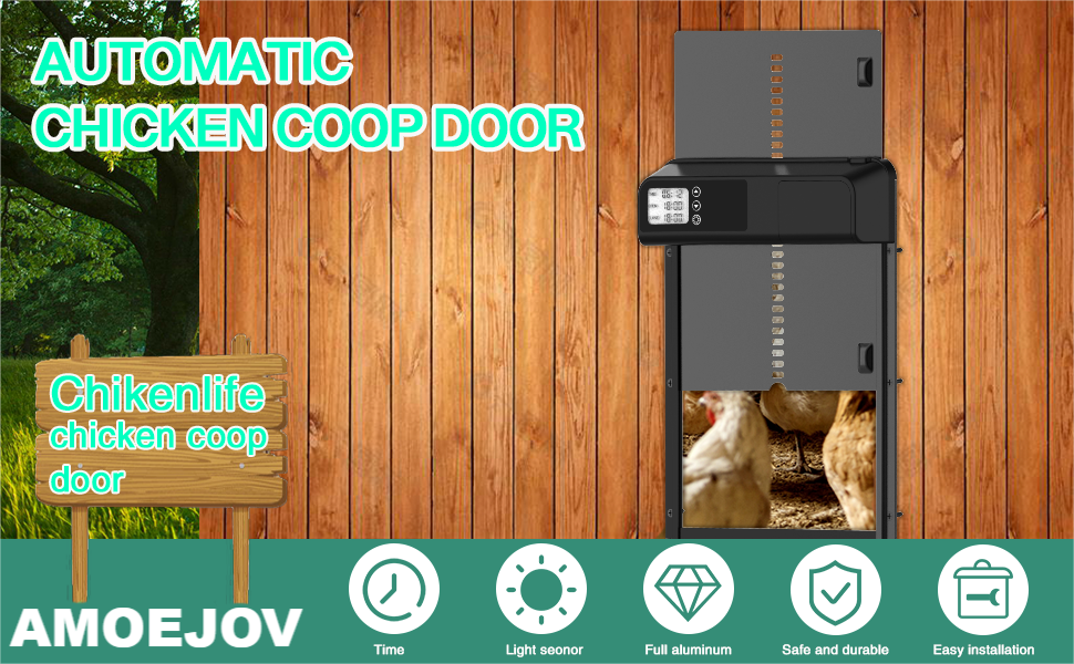 Automatic Chicken Coop Door, Automatic Chicken Door with
