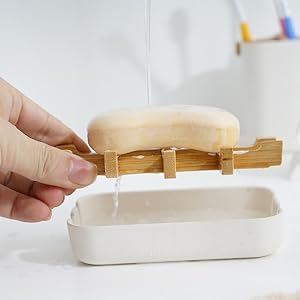 Bamboo Self-Draining Soap Box