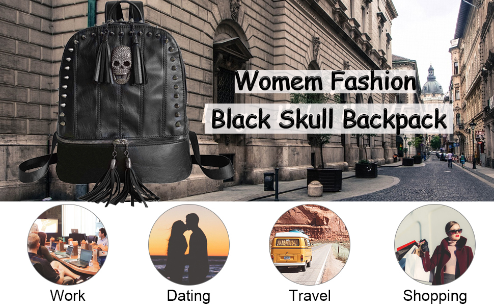 Amazon.com: Downupdown Skull Backpacks for Women and Men