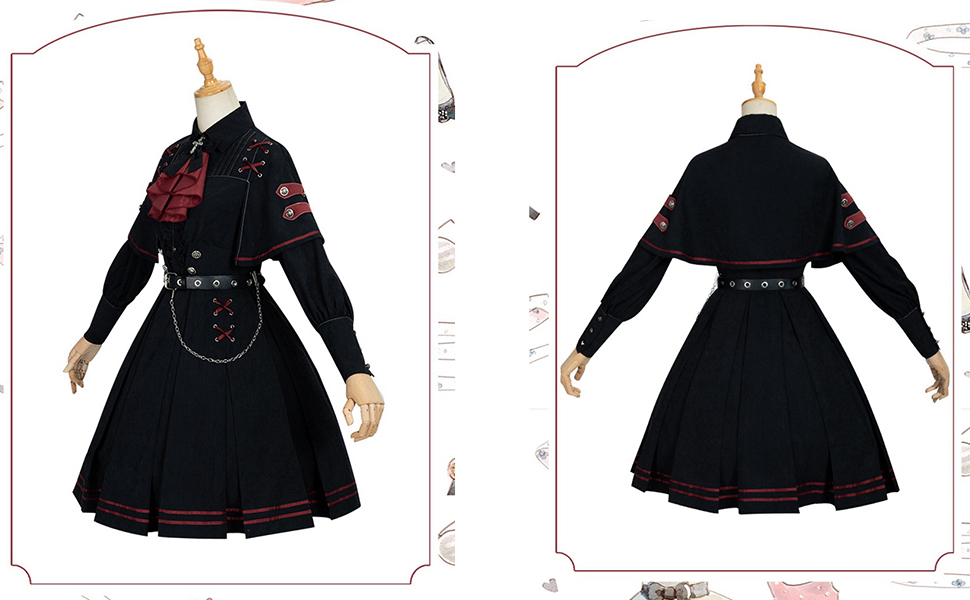 lolita オリジナル 洋服 軍ロリータ ワンピース  Sサイズ　L21＃ lolita オリジナル 洋服 軍ロリータ ワンピース Sサイズ L21＃