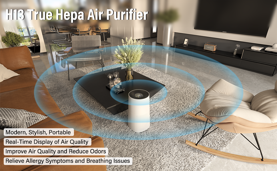 Hepa Air Purifiers for Home Large Room 1500/1200 Sq.Ft