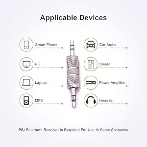 3.5mm male to 3.5mm male adapter