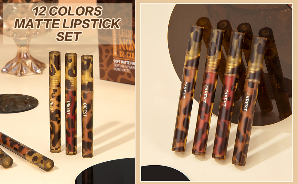 12 pcs matte lipstick set