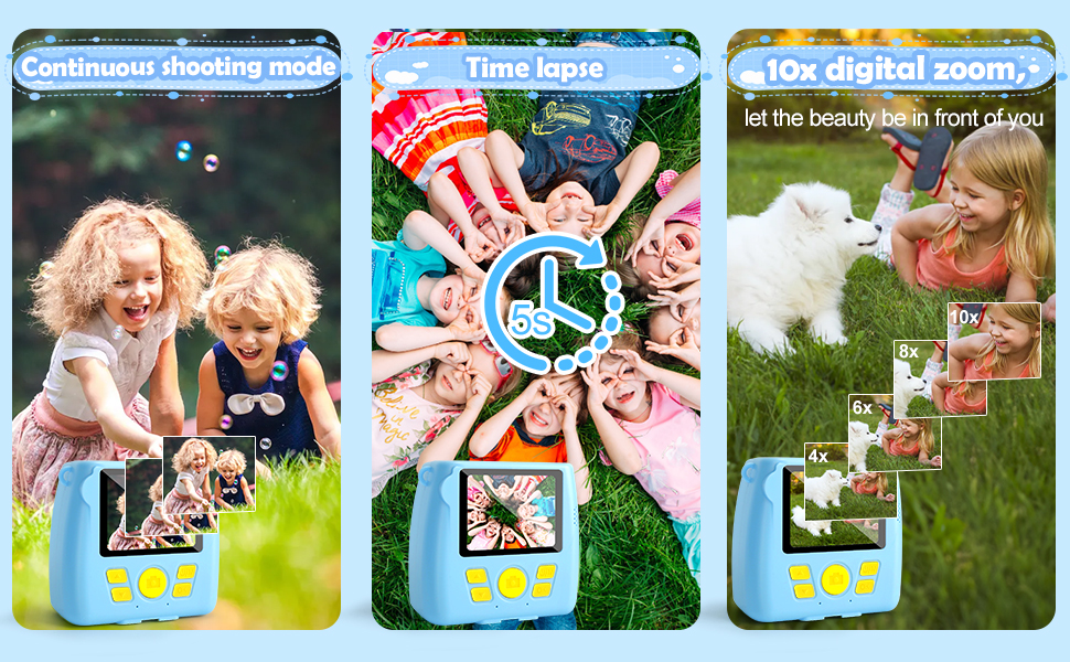 camera for kids instant print