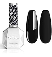 MelodySusie Thick Gel Nail Polish,15ML Black Abyss Color Soak Off UV LED Gel Polish Gift for Wome...