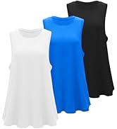 RUNNING GIRL Womens Workout Tops for Women Racerback Tank Tops Mesh Yoga Shirts Athletic Tank Top...