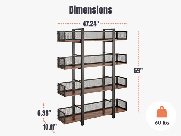 【送料無料】Iron × Wood 4D Shelf 送料無料】Iron × Wood 4D Shelf