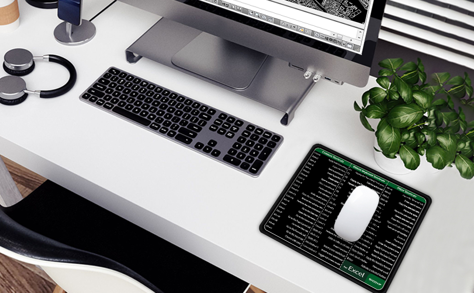 excovip Office Mouse pad Small Mousepad with Anti-Slip Rubber Base PC ...