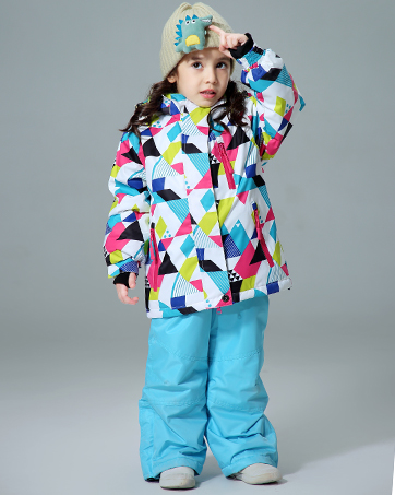 Girls waterproof ski suit