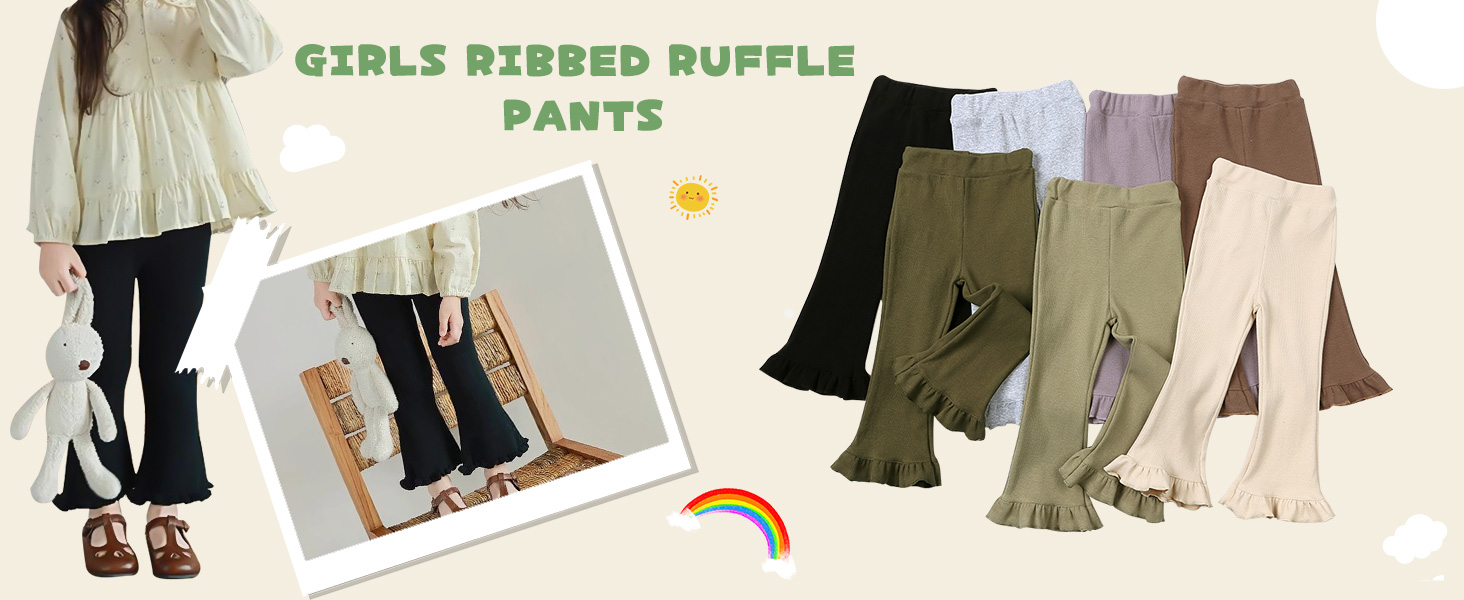 Kids Girls Flare Pants