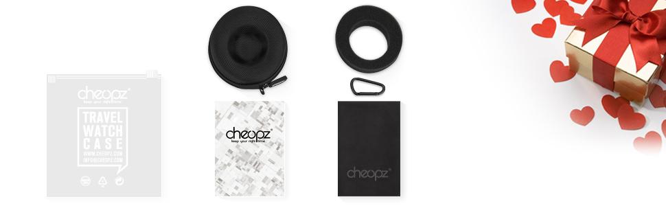 Cheopz Single Travel Watch Case - best gift idea for Father's Day, groomsmen, birthday, retirement