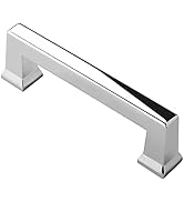 Alzassbg 10 Pack Polished Chrome Cabinet Pulls, 3-1/4 Inch(82.5mm) Hole Centers Cabinet Handles K...