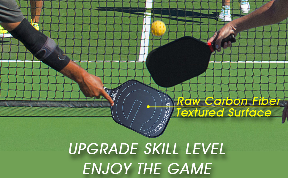 Pickleball Paddle Graphite Textured Surface for Spin