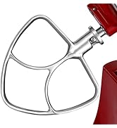 Gdrtwwh Stainless Steel Flat Beater Attachment for KitchenAid 4.5-5 Quart Tilt-Head Stand Mixer,D...