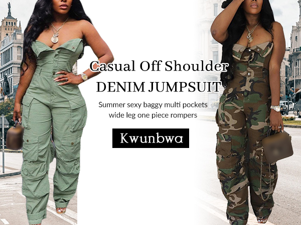 Amazon.com: Kwunbwa Women's Jumpsuits One Piece Sleeveless