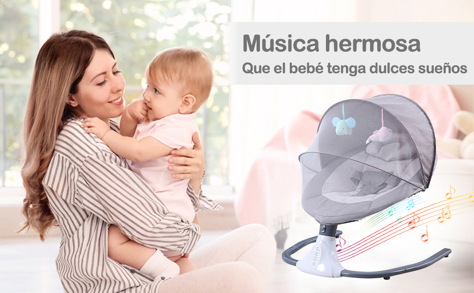 Cuna eléctrica para bebé