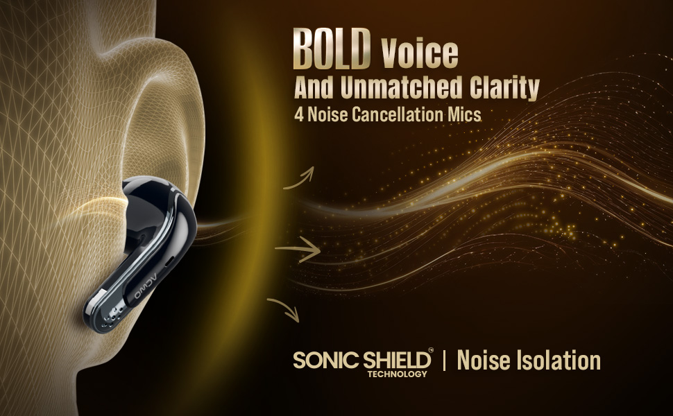 4 noise cancellation Mics