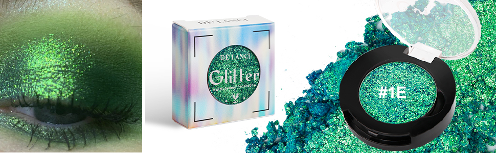 Holographic Glitter Multichrome Eyeshadows Makeup Shimmer Eyeshadow DE'LANCI Metallic Eye Shadow