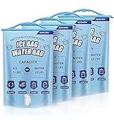 Hydro2Go Reusable Large Leakproof Ice Bags - Extra Large Capacity - Instant Cooler - Long Lasting...