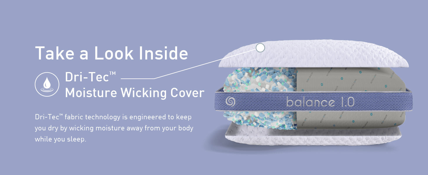 Bedgear Balance Performance Pillow Size 2.0 Firm Moisture