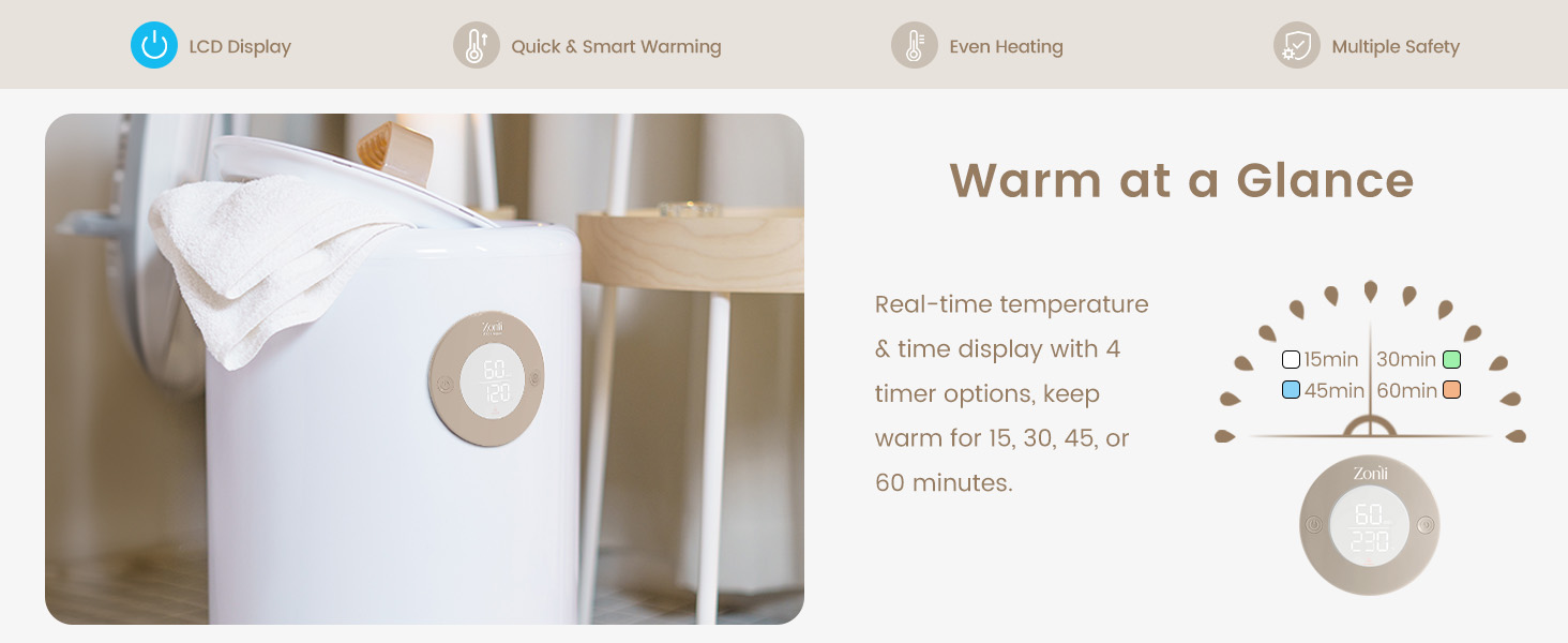 ZonLi Towel Warmer, Large Towel Warmers for Bathroom