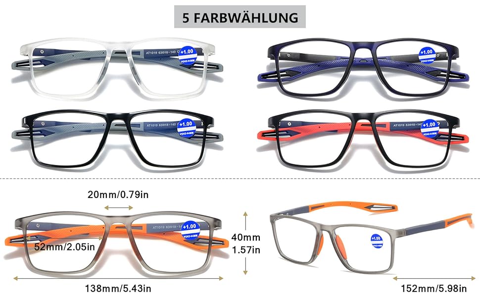 Damen Herren Selbsttönende Lesebrille mit Sonnenbrille UV400 Schutz Lesehilfe Sehhilfe 