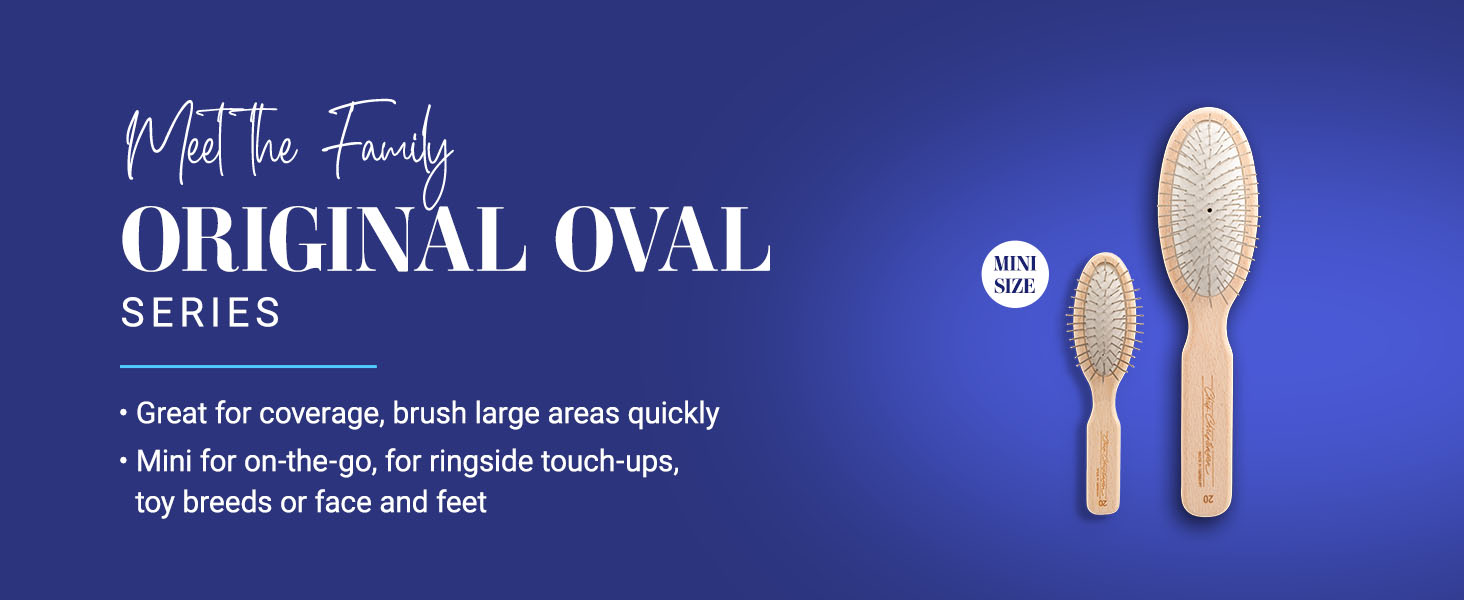 Original Series Collection - Oval Size. Great for coverage, brushing large areas