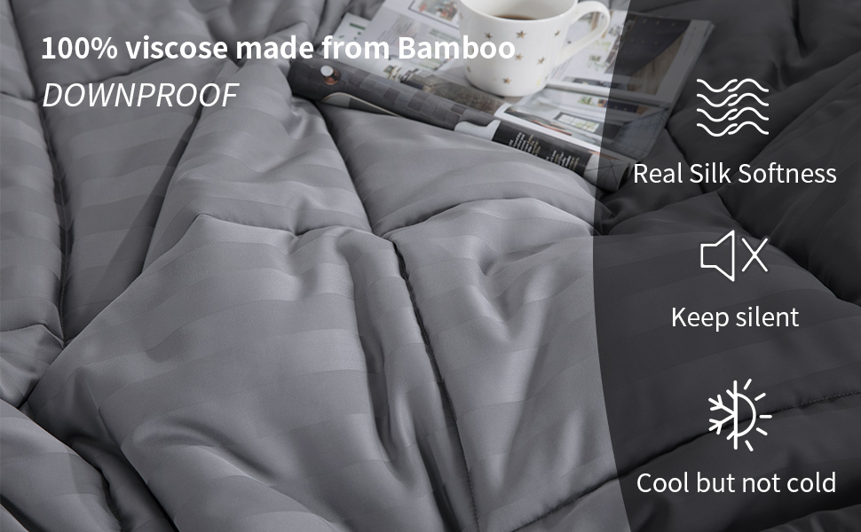 HOMBYS Summer Cooling Comforter King Size,100 Viscose from