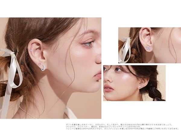 S-5 人気美品☆ファッションピアスとネックレスセット　まとめ買い割引対象外 楽天市場】ピアス レディース 春夏秋冬 左右非対称 大きめ