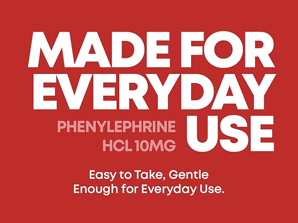 GenCare Nasal Decongestant Phenylephrine HCl 10mg made for everyday use busy schedules