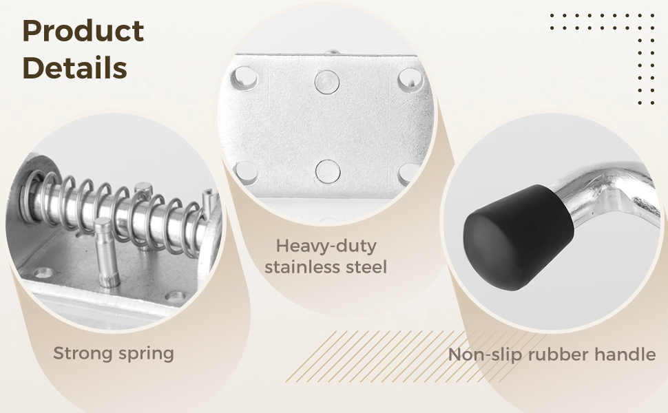 2 Packs 6 Inch Spring Loaded Latch Pins, HeavyDuty