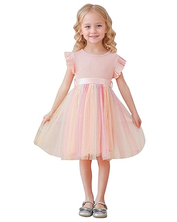 Rainbow girl dress