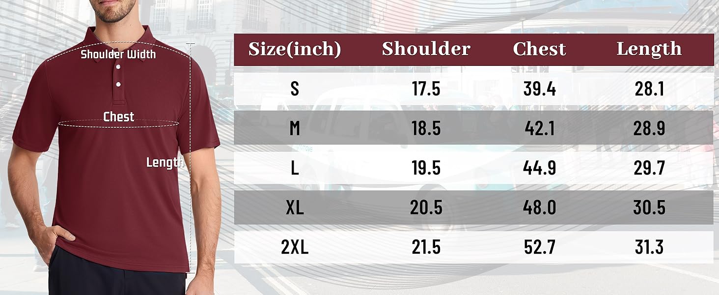 KEFITEVD Mens Golf Shirt Dry Fit Collared Performance Knit Golf Polo Shirts for Spring Summer Autumn