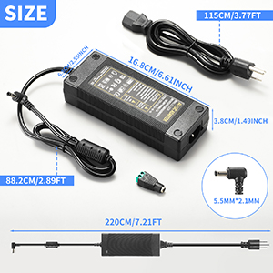 12 Volt 10 Amp Power Supply DC LED for Printer 5050 5630 3528 LED Strip Light CCTV Camera