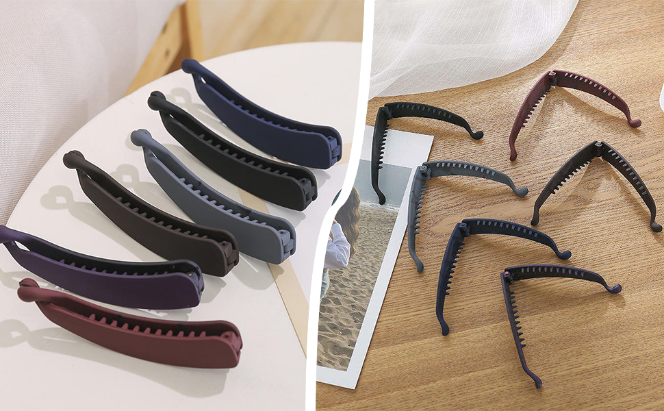 4 Stück Pferdeschwanz Haarklammer 