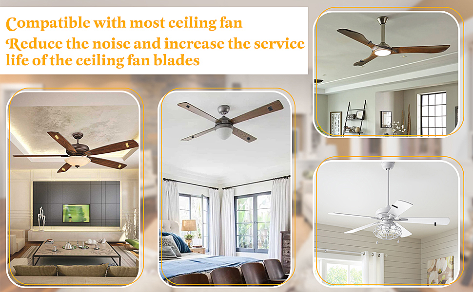 8 Sets Ceiling Fan Blade Balancing Kit Including 12 Pieces Metal SelfAdhesive Gold 3G Weight, 8