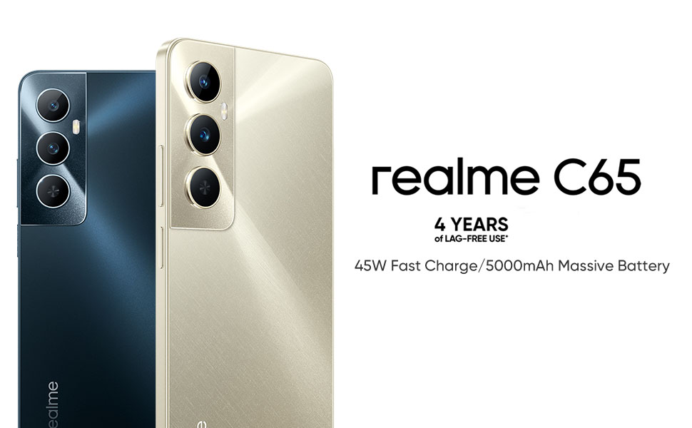 realme C65 Smartphone, 6.67 Inch Screen Eye Comfortable