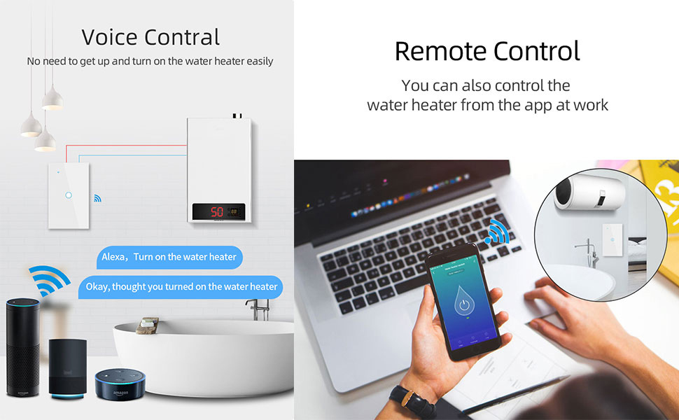 HomeKit WiFi Smart Wall Touch Switch Light Switch Glass Panel Wireless