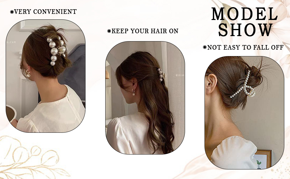 Hair Claw Clips Clutchers for Fashion Pin Girls Fine Accessories Women Styling Nonslip Headdress