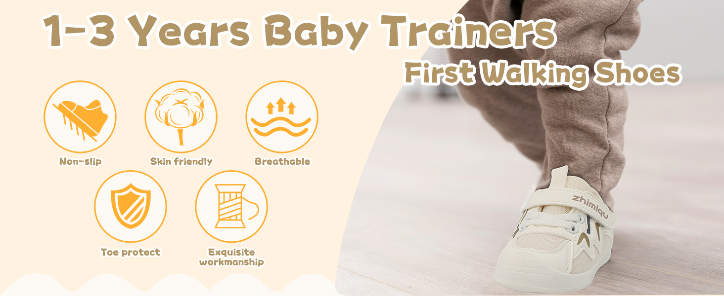 baby first walking shoes toddler boys girls trainers sneakers