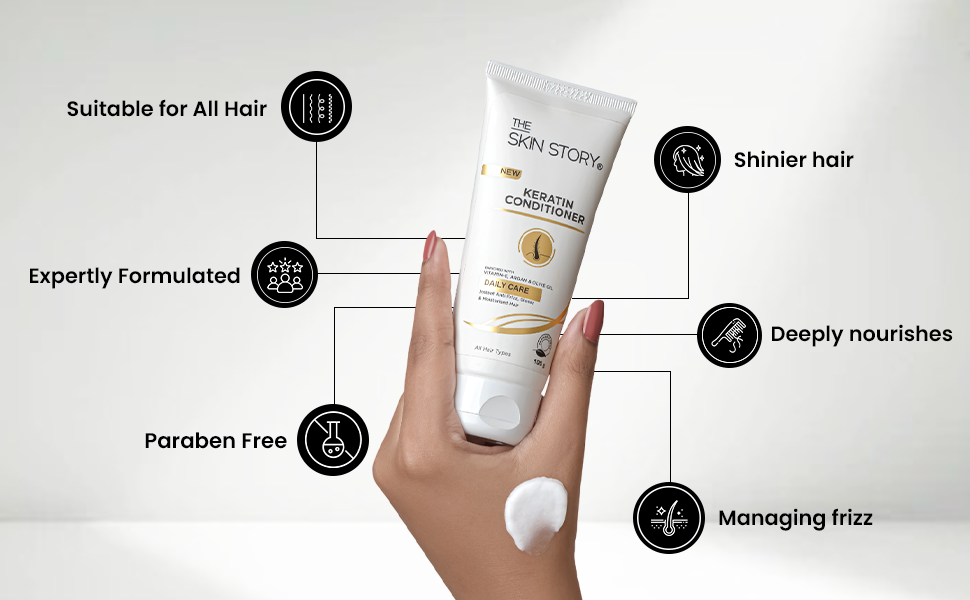 Leave-in conditioner for soft, silky hair Conditioner for natural hair care and shine