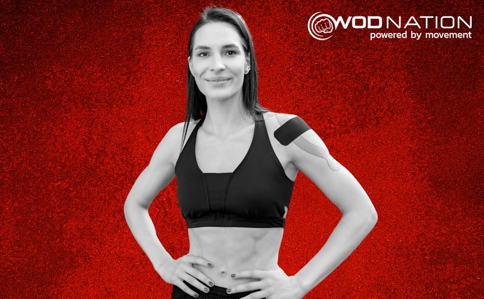 WOD Nation Kinesiology Tapes Work on any body type 