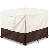 Sobana Patio Ottoman Cover Waterproof Patio Wicker Side Table Cover, 22W x 22D x 18H Inches Outdo...