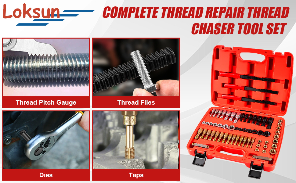 thread chaser set thread chaser kit metric thread chaser set thread files set metric and standard