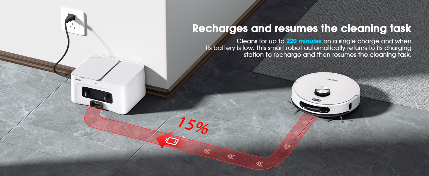 05-robot vacuum and mop Auto recharge