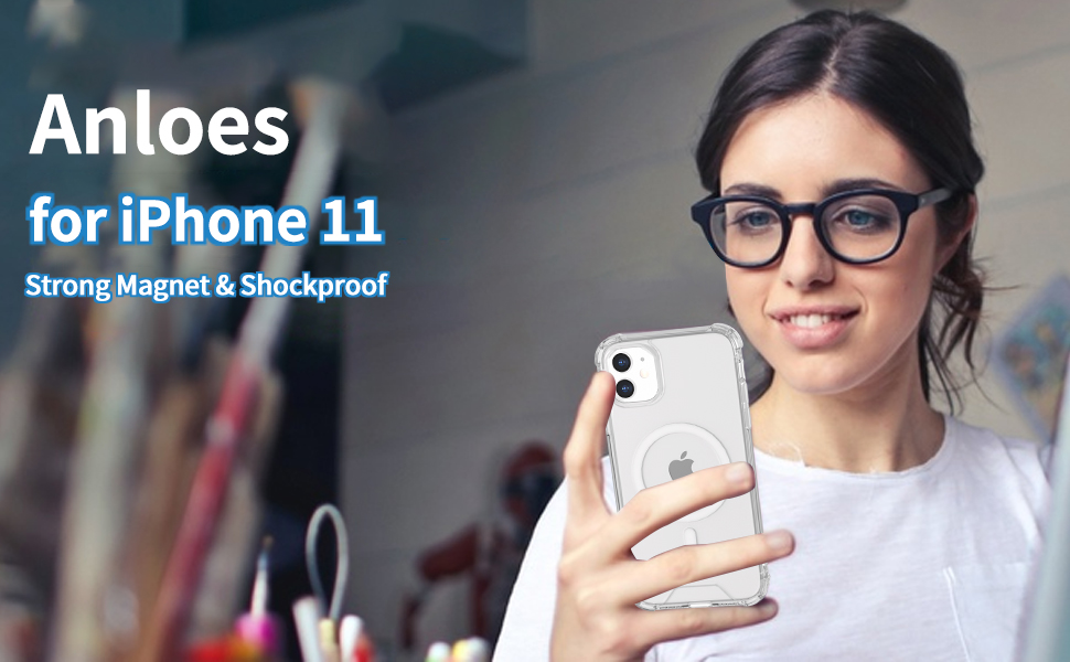 Anloes Case for iPhone 11 6.1Inch Compatible with MagSafe